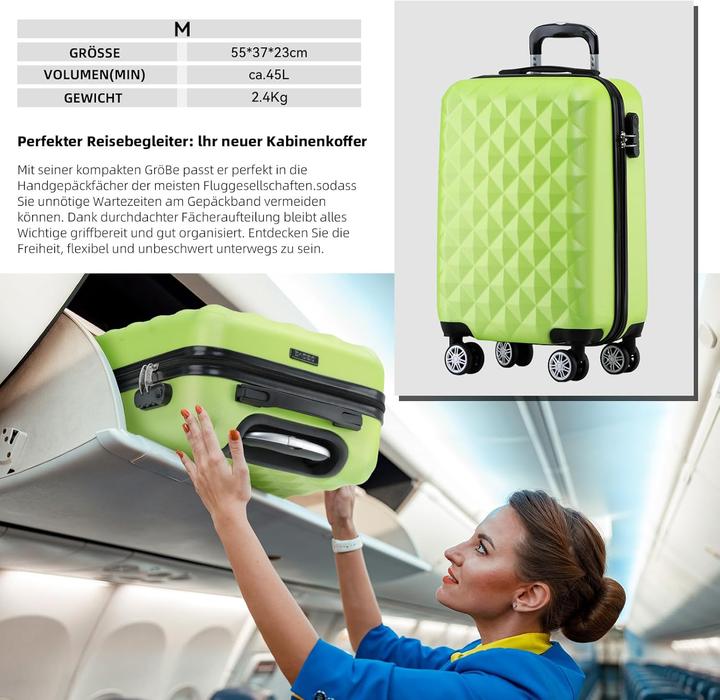 Produktbild Beibye Hartschalen-Trolley (45 l, Handgepäck (bis 50l))