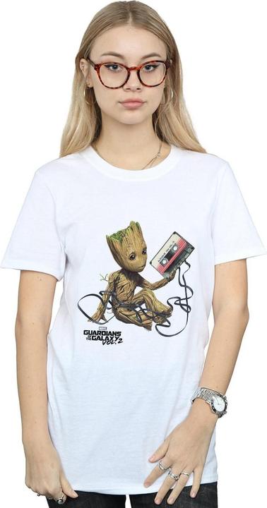 Image du produit - T-shirt GUARDIANS OF THE GALAXY GROOT TAPE - Femme (S)