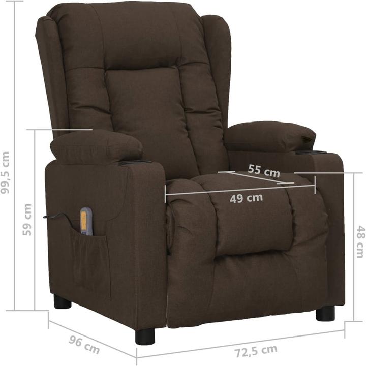 Actual product image VidaXL Electric massage chair