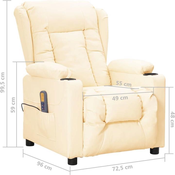 Actual product image VidaXL Electric massage chair