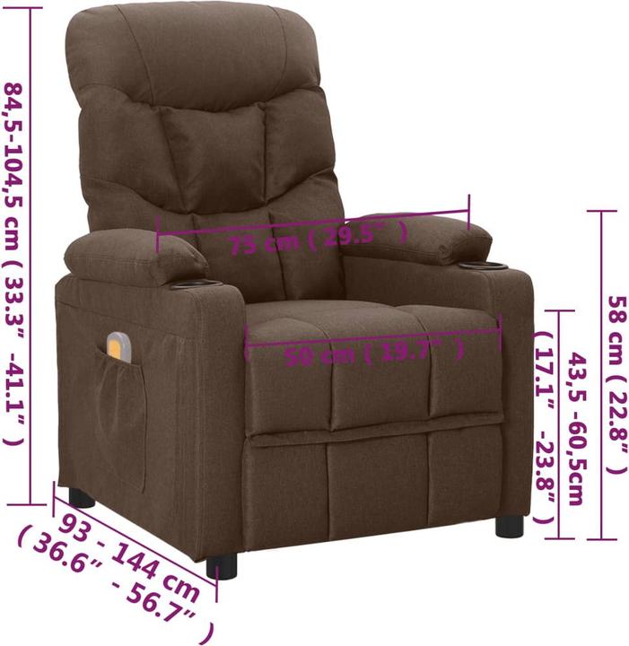 Immagine prodotto VidaXL Elektrischer Massagesessel