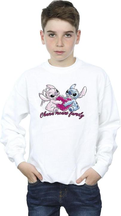 Immagine prodotto Disney Lilo And Stitch Ohana Heart With Angel Felpa Ragazzi (140, 146)