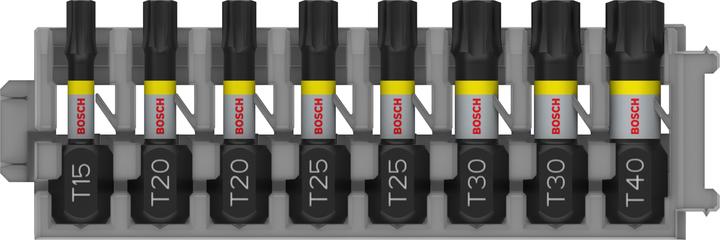 Image du produit Bosch Professional Zubehör Embout de vissage PRO Torx Impact Bit, T15, T20(x2), T25(x2), T30(x2), T40, 25 mm, 8 pcs. (T40, T15, T20, T25, T30)