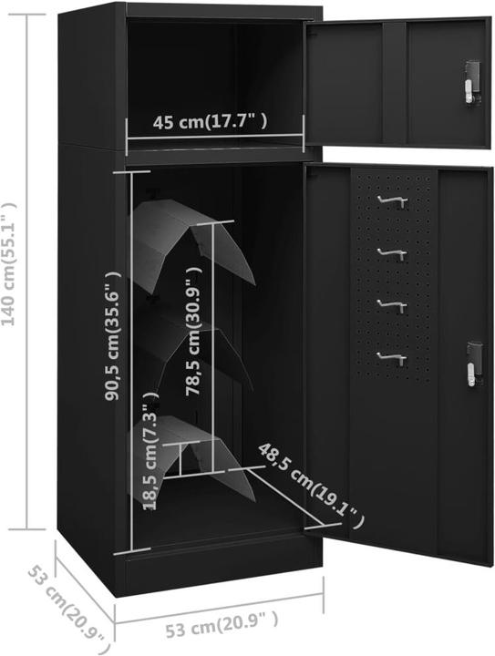 Immagine prodotto VidaXL Fedosia (53 x 53 x 140 cm)