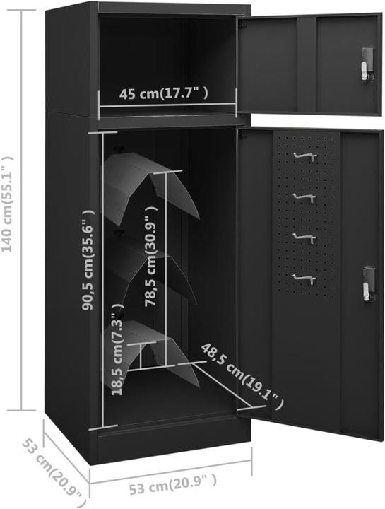 Actual product image VidaXL Fedosia (53 x 53 x 140 cm)