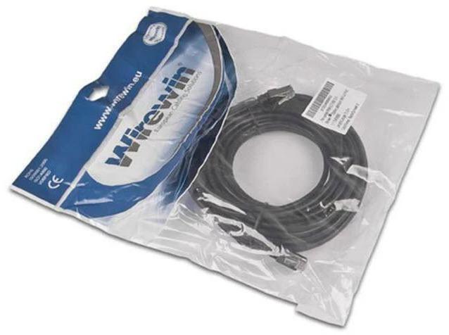 Actual product image Wirewin Outdoor patch cable: 15m, black (F/UTP, CAT5e, 15 m)