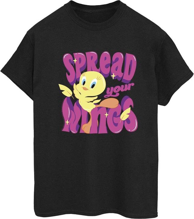 Actual product image Looney Tunes Womens/Ladies Tweeday Spread Your Wings Cotton Boyfriend T-Shirt (M)