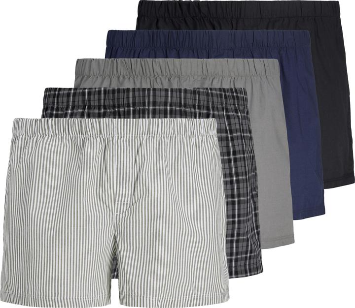 Jack & Jones Jacmilano Woven Boxers 5 Pack Pls Sn