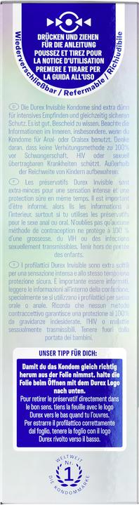 Produktbild Durex Invisible Extra Sensitive (12 Stk.)