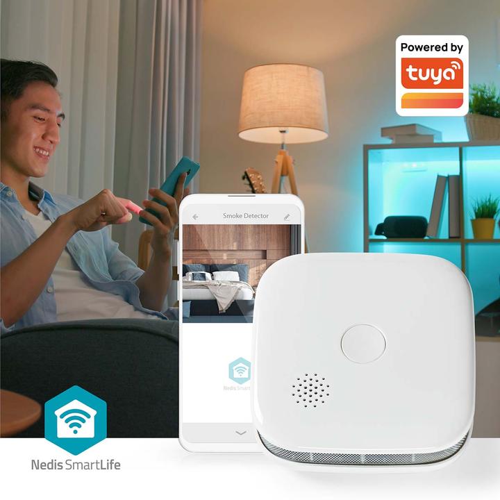 Immagine prodotto Nedis Rivelatore di fumo SmartLife | Wi-Fi | Funzionamento a batteria | Durata del sensore: 10 anni | EN