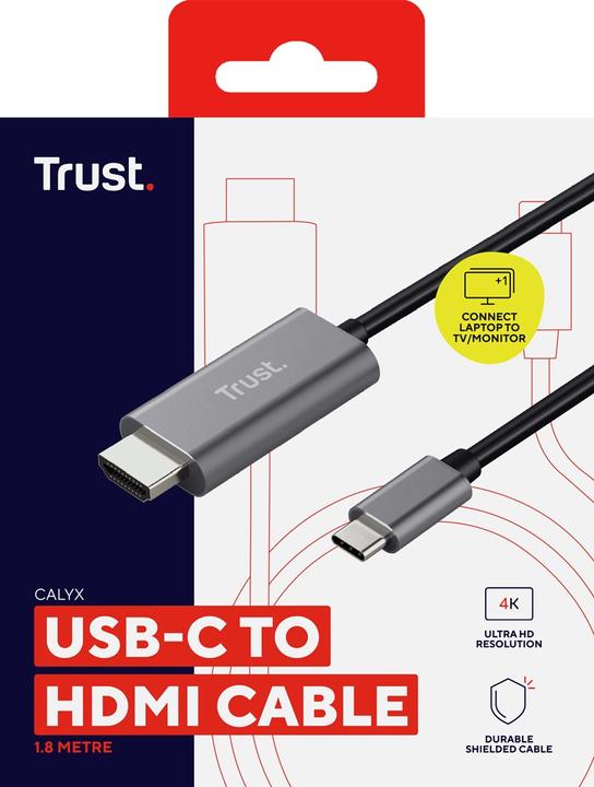 Immagine prodotto Trust Cavo di collegamento USB-C (1x spina USB-C (1.80 m, USB tipo C, HDMI)