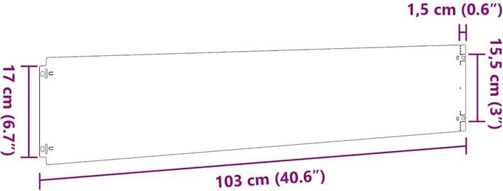 Immagine prodotto VidaXL Bordatura per prato 30 pz. Antracite 20x103 cm Bordatura da giardino in acciaio laminato a freddo (103 cm)