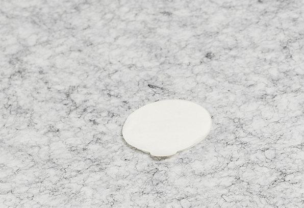 Actual product image eurokraft basic Acoustic ceiling panel, PET felt, Ø 1200 mm, round shape, petrol.