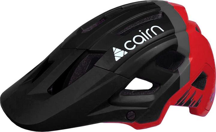 Actual product image Cairn Bicycle Helmet Adults Mountain Helmet Active Allmountain Black Red - Dust II - Moutainbike All T (55 - 58 cm)