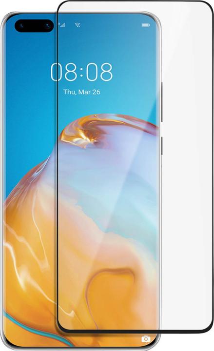 Actual product image Akashi 9H Displayschutzfolie für Huawei P40 – Rand Schwarz (1 Piece, Huawei P40)