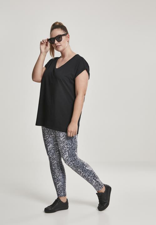 Image du produit Urban Classics Ladies Round V-Neck Extended Shoulder Tee (XXL)