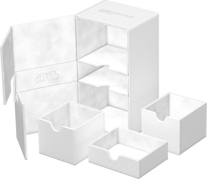 Immagine prodotto Ultimate Guard Vassoio Twin Flip'n'Tray 200+ XenoSkin Monocolor Blanc