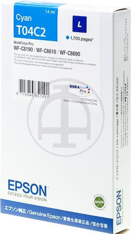 Produktbild Epson Ink Cartridge L Cyan T04c2 (C)