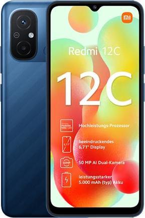 Produktbild Xiaomi Redmi 12C (64 GB, Ocean Blue, 6.71", Dual SIM, 50 Mpx, 4G)