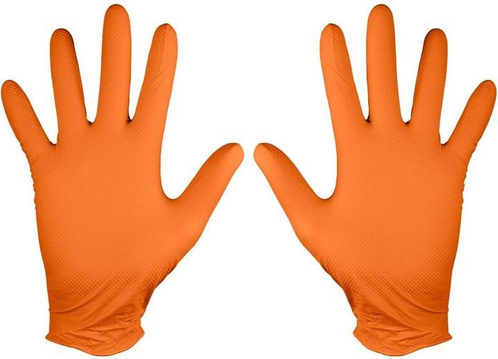 Actual product image Neo Nitrile gloves, orange, 50 pieces, size XL (XL)