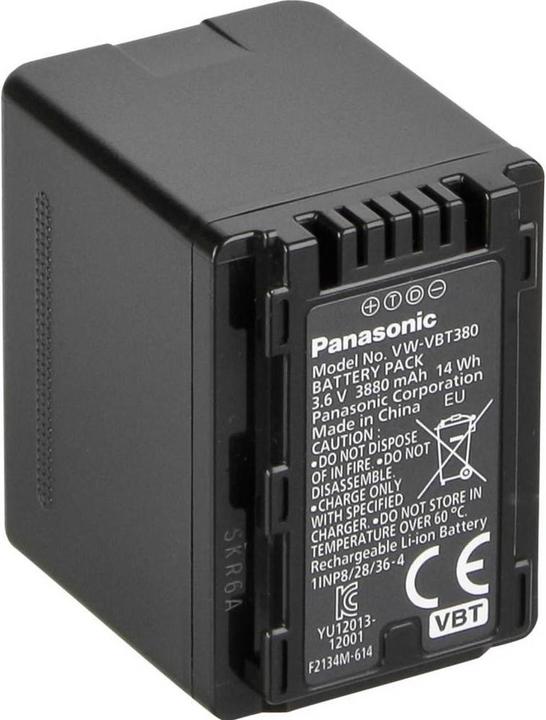 Actual product image Panasonic VW-VBT380E Battery for Camcorder (Rechargeable battery)