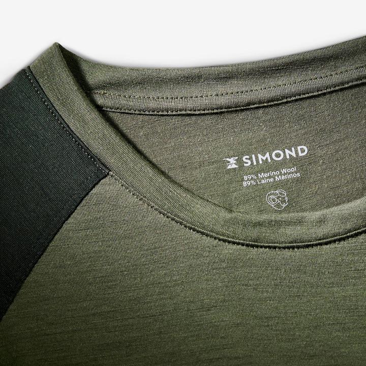 Image du produit Forclaz T-shirt manches courtes en laine mérinos homme, Merino Resist kaki (XXL)
