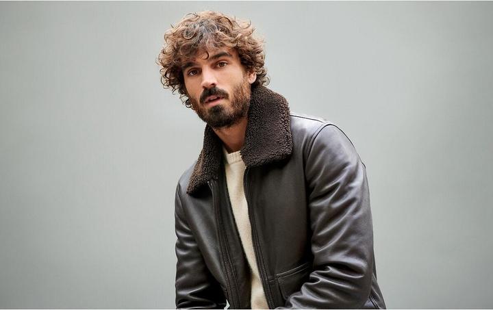 Immagine prodotto La Redoute Collections Giacca in pelle stile bomber (M)