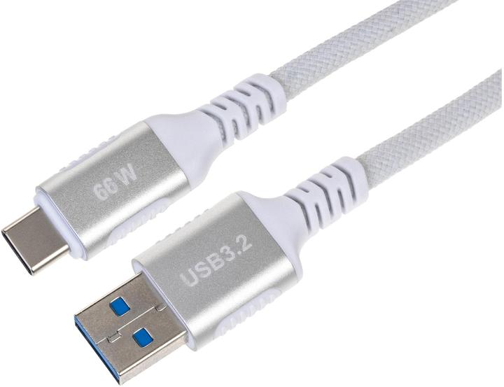 Produktbild Onit USB 3.1-Kabel USB A - USB C 2 m, Weiss (2 m, USB 3.1, 66 W)