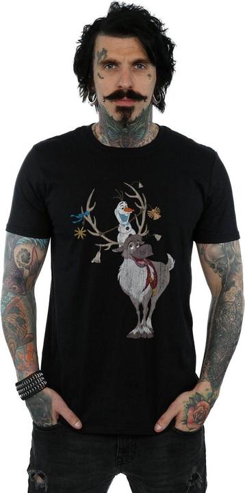 Immagine prodotto Disney Frozen Sven And Olaf Christmas Ornaments Maglietta Uomo (XL)