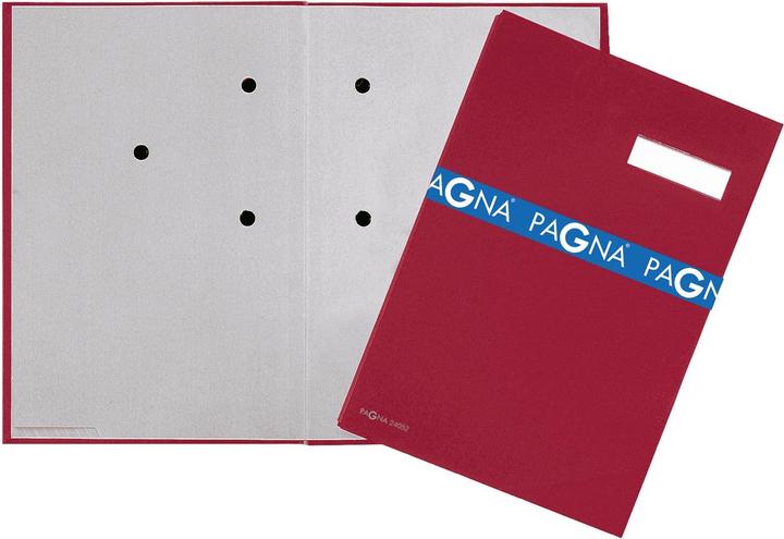 Produktbild Pagna Unterschriftenmappe Leinen mit 5 Fächer, Rot (A4, 1 x)