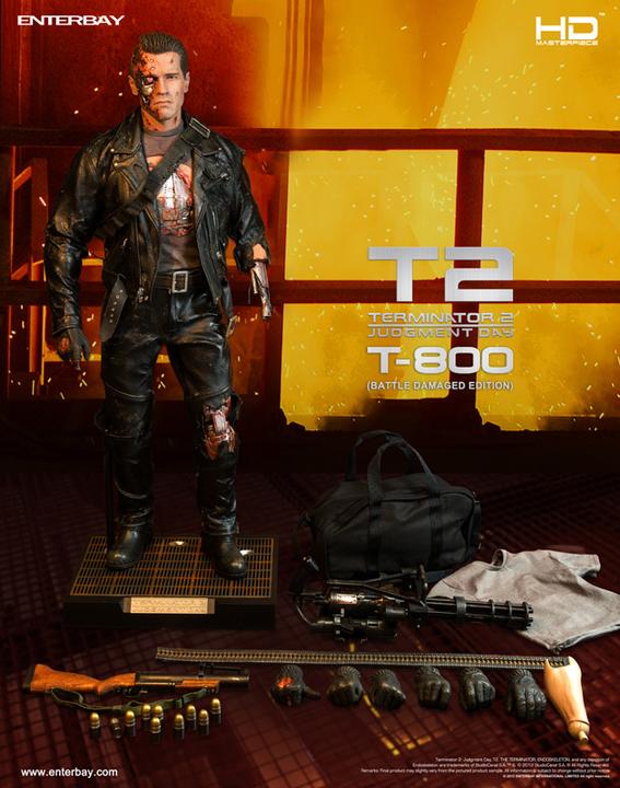 Image du produit Enterbay Terminator 2 HD Masterpiece Figurine T-800 Battle Dam