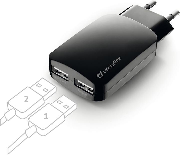 Immagine prodotto Cellularline Caricatore USB Dual Ultra (15 W)