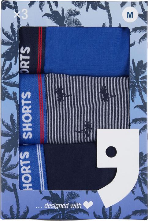 Actual product image Happy shorts Retro Boxer Jersey (M, pack of 3)