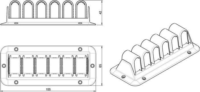 Produktbild OK-Line Kabelklemme Catch Up (Kabelkanal, 15.50 cm)