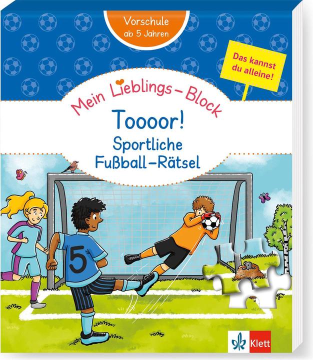 Actual product image Klett My favourite block Toooor! Sporty football puzzles (German)