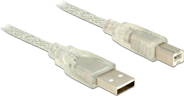 Image du produit Delock Câble USB type A mâle USB type B mâle 1,5 m t (1.50 m, USB 2.0)