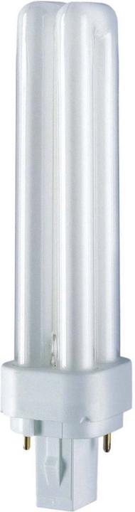 Osram LEDVANCE Kompaktleuchtstofflampe DULUX D26W/865 (G24d-3, 27.30 W, 1600 lm, 2 x, B)