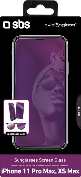 Actual product image SBS Sunglasses Screen Glass for iPhone 11 Pro Max/XS Max (1 Piece, Apple iPhone 11 Pro Max, Apple iPhone XS Max)