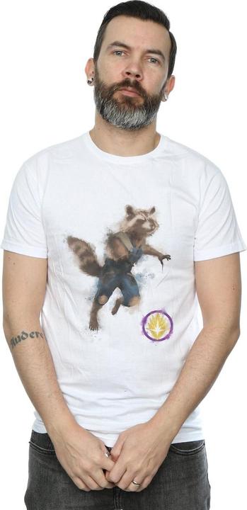 Image du produit - T-shirt AVENGERS ENDGAME PAINTED ROCKET - Homme (3XL)