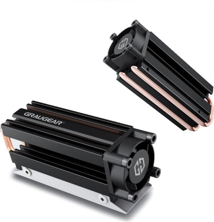 Image du produit Graugear Dissipateur thermique SSD M.2NVMe 2280, avec ventilateur PWM (34 mm)