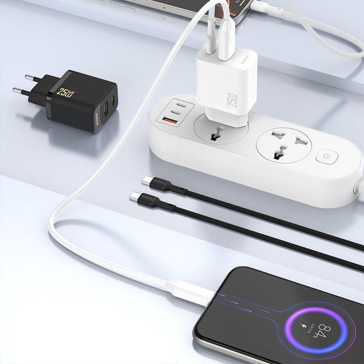 Actual product image Dudao A27EU 25W GaN Charger Black (25 W)