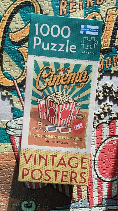 Image du produit Tactic Puzzle 1000 Vintage: Retro-Kino (1000 pièces)