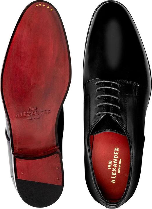 Actual product image Alexander 1910 Derby Montenapoleone - Black Smooth Calf (44)