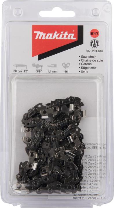 Immagine prodotto Makita 191H01-8 Catena per seghe 30cm 1,1mm 3/8 HM (Motosega, Sega a catena)