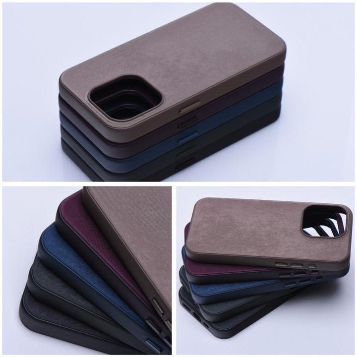 Immagine prodotto OEM Back panel cover WOVEN MAG COVER case compatible with MagSafe for IPHONE 15 Pro burgundy (Apple iPhone 15 Pro)