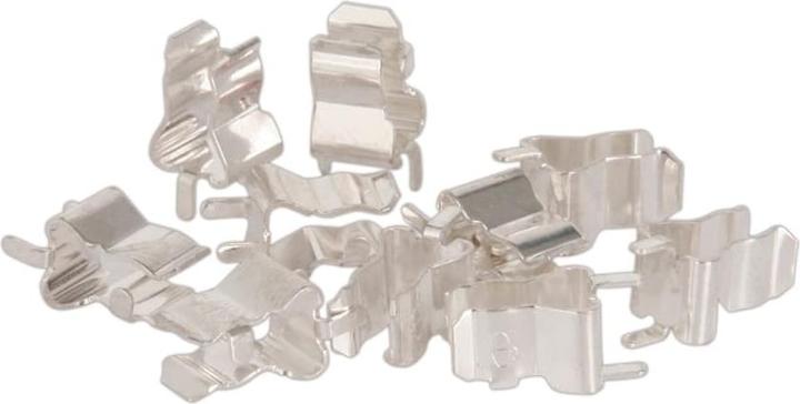 10x Sicherungshalter 5x20mm - Für Feinsicherungen, Messing Versilbert
