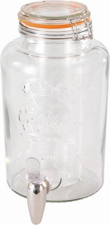 Actual product image Frilich Classic glass container with stirrup ver. 5l with stainless steel tap