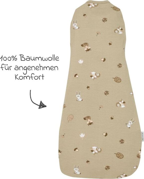 Produktbild Meyco Forest Animals kokon puckschlafsack (70 cm)