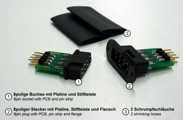 Produktbild Hacker Tragflächensteckverbinder 8polig