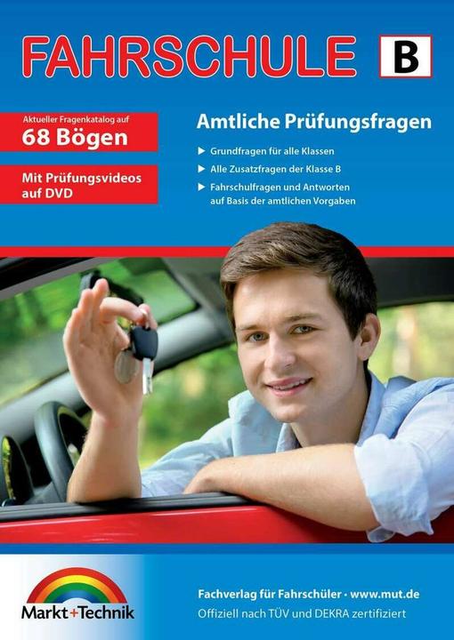 Actual product image Führerschein Fragebogen Klasse B - Auto Theorieprüfung original amtlicher Fragenkatalog auf 68 Bögen (German, Markt+Technik Verlag GmbH, 2024)
